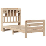 Bookcase Bed without Mattress 90x190 cm Single Solid Wood Pine 3309980