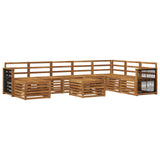 Outdoor Sofa Set 7 pcs Natural Solid Acacia Wood 3384740