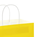 ZNTS Paper Bags 250 pcs with Handles Yellow 18x8x22 cm 4101782