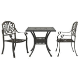 Bistro Set Bronze Cast Aluminium Medium Durable Bistro Set 3216337