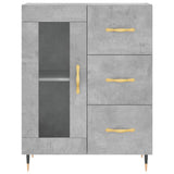 Highboard Concrete Grey 69.5x34x180 cm Engineered Wood 3189489