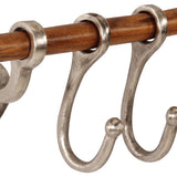 Coat Rack Wall Mounted 75x15 cm Aluminium 357836