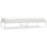 ZNTS Metal Bed Frame without Mattress White 80x200cm 350904