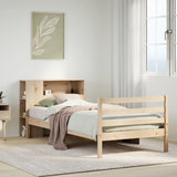Bookcase Bed without Mattress 90x200 cm Solid Wood Pine 3321875