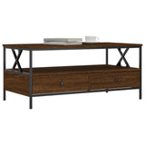 ZNTS Coffee Table Brown Oak 100x51x45 cm Engineered Wood 835303