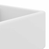 146943 Luxury Basin Overflow Square Matt White 41x41 cm Ceramic