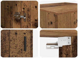 Wall Mounted Cabinet Old Wood 34.5 x 34 x 90 cm 882622