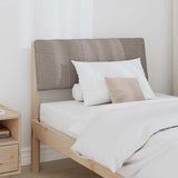 Upholstered Headboard Taupe 75 cm Solid Pine Wood 879262