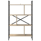 Bookshelf Sonoma Oak 75 x 30 x 123.5 cm Engineered Wood 883965