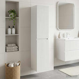 Wall-mounted Bathroom Cabinet High Gloss White 890516