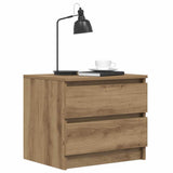 Bedside Cabinet Artisan Oak 50x40x43.5 cm Engineered Wood 856520