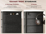 Chest of Ten Fabric Drawers - Charcoal Grey T3398P377781