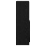 Kitchen Cabinet Black 57x41.5x131.5 cm Engineered Wood 860122