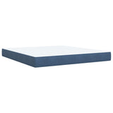 Box Spring Bed with Mattress Dark Blue 180x200 cm Velvet 3285303