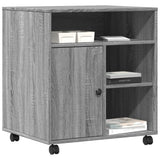 Printer Stand with Wheels Grey Sonoma 60x50x67 cm 840630