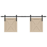Sliding Cabinet Door Kit 152 cm Carbon Steel 4009665