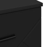 Bedside Cabinet Black 38 x 38 x 66 cm Engineered wood 883375