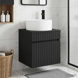 Wall-mounted Sink Vanity Black 49 x 44.5 x 65.5 cm 890623