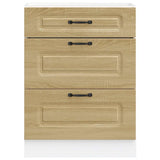 Kitchen Base Cabinet "Kalmar" Sonoma Oak Engineered Wood 854282