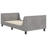 Children's Bed Frame with Headboard Light Grey 90 x 200 cm 42010887