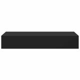 Wall-mounted Drawer Shelves 2 pcs Black 60x23.5x10cm MDF 330258