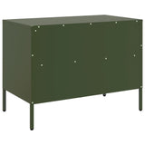 TV Cabinet Olive Green 68x39x50.5 cm Steel 843050