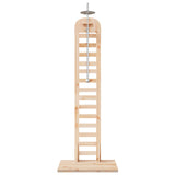 Outdoor Shower 223 cm Solid Pine Wood and Stainless Steel 886328