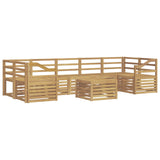 Outdoor Sofa Set 8 pcs White Solid Acacia Wood 3391569