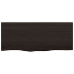 Bathroom Countertop Dark Brown 100x40x cm Treated Solid Wood 3156225