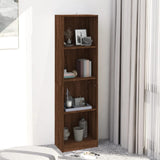 4-Tier Book Cabinet Brown Oak 40x24x143 cm Engineered Wood 816067