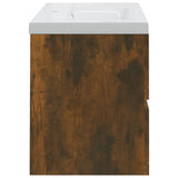 Sink Cabinet with Built-in Basin Smoked Oak Engineered Wood 3120342