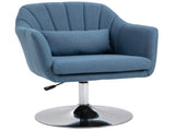 Swivel Linen Fabric Accent Chair for Living Room Contemporary Vanity Armchair with Adjustable Height T3398P328131