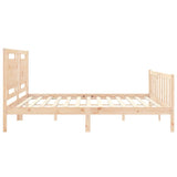 Bed Frame without Mattress Solid Wood Pine 3192181