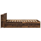 Bed Frame with Storage Old Wood 80 x 200 cm Engineered Wood 3433323