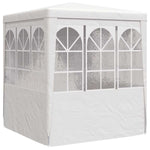 Professional Party Tent with Side Walls 2x2 m White 90 g/m 48516
