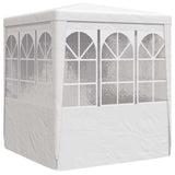 Professional Party Tent with Side Walls 2x2 m White 90 g/m 48516