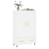 Highboard White 69.5x31x115 cm Engineered Wood 830300