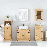 4 Piece Bathroom Furniture Set "Corona" Solid Wood Pine 3334634