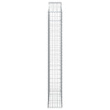 Arched Gabion Basket 150x30x200/220 cm Galvanised Iron 153450