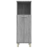 Bathroom Cabinet Grey Sonoma 30x30x95 cm Engineered Wood 815607
