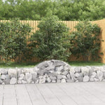 Arched Gabion Baskets 10 pcs 200x30x40/60 cm Galvanised Iron 3146055