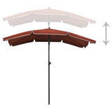 Garden Parasol Terracotta Fabric , steel 315556