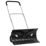 Snow Shovel with Extendable Handle Black 66 cm Blade Steel 364817