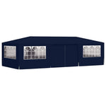 Professional Party Tent with Side Walls 4x9 m Blue 90 g/m 48530