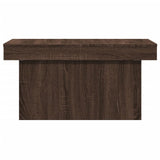 ZNTS Coffee Table Brown Oak 80x55x40 cm Engineered Wood 840869