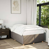 Bed Frame without Mattress Taupe 120x190 cm Small Double Fabric 3284719