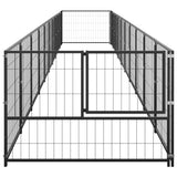 Dog Kennel Black 10 m Steel 3082100