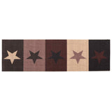 Kitchen Rug Red Stars 300 x 60 cm 100% Polyamide Washable 42045745