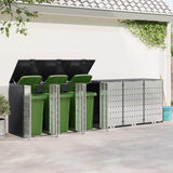 Wheelie Bin Storage for 6 Bins Anthracite 408 x 77.5 x 115.5 cm 3394782