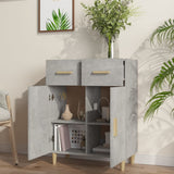 Sideboard Concrete Grey 69.5x34x90 cm Engineered Wood 812190